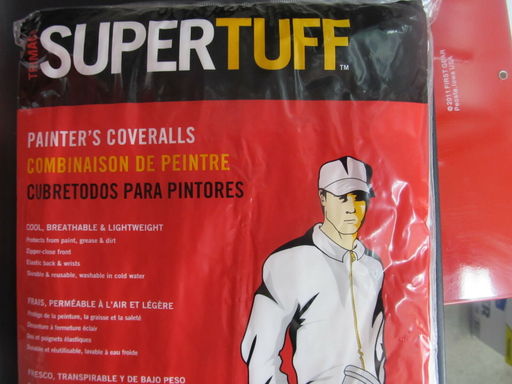 Supertuff Painters Coveralls #09905 Breathable & Lightweight NEW