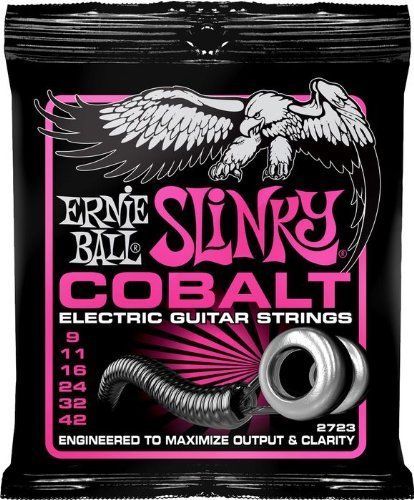 6 SETS Pack Ernie Ball Cobalt Power Slinky 2723 Electric Guitar Strings 9-42