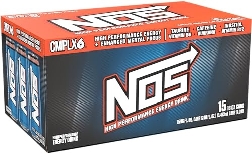 NOS Original: High Performance Energy Drink. 16 Fl Oz (Pack of 15) thumbnail