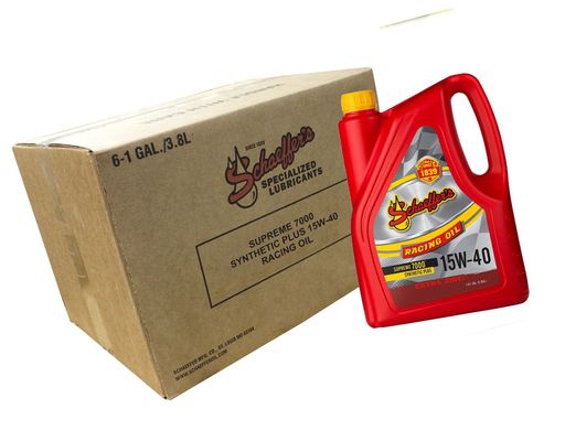Schaeffer 0708-006 Supreme 7000 Synthetic Plus Racing Oil, 15W-40, 1 Gal (Pac.
