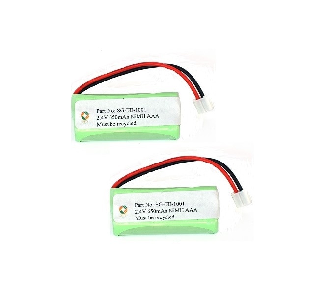 SPS Brand 2.4V 650 MAh Replacement Battery for VTech 6229 (2 Pack)