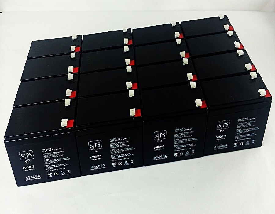 SPS Brand 12V 9Ah Replacement Battery (SG1290T2) for Deltec 5105-450 (Terminal T2) (50 Pack)