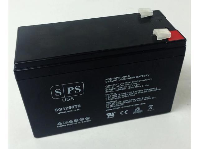 SPS Brand 12V 9Ah Replacement Battery (SG1290T2) for Eaton BAT-0489 (Terminal T2) (1 Pack)