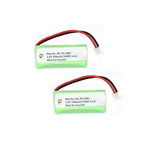 SPS Brand 2.4V 650 MAh Replacement Battery for VTech 6222 (2 Pack)
