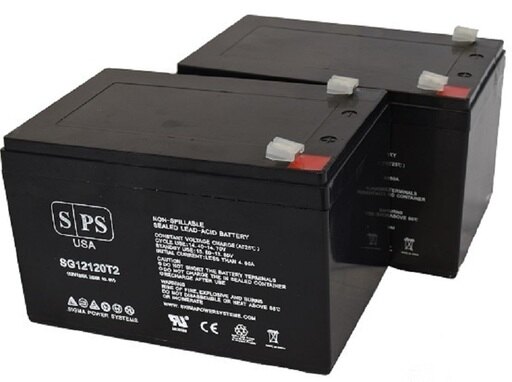 SPS Brand 12V 12Ah Replacement Battery (SG12120T2) for Eaton 5105-700VA (2 Pack)