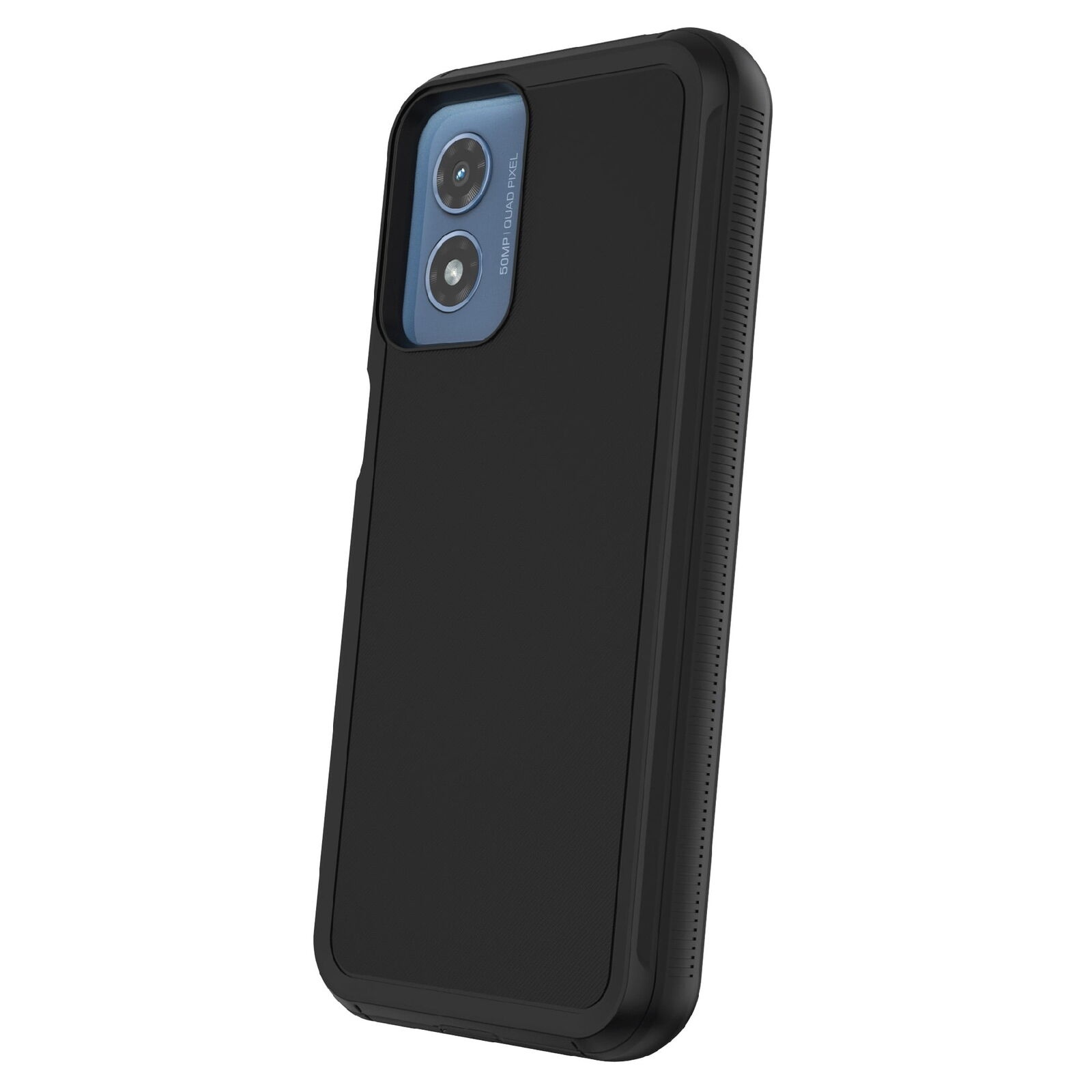 Photo 1 of  Onn. Rugged Phone Case for Moto G PLAY (2024) - Black 