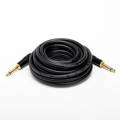 Monoprice Audio Cable Cord - 25 Feet - Black | 1/4 Inch (TS) Male to Male -16AWG  Gold Plated - Premier Series thumbnail