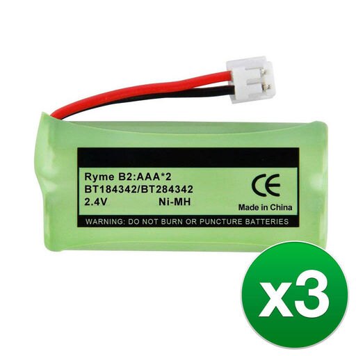 Replacement for GE/RCA 5-2540 / 5-2734 Cordless Phone Battery 500mAh - 3 Pack
