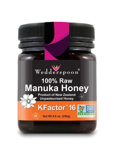 Wedderspoon 100% Raw Premium Manuka Honey KFactor 16+ 8.8 Ounce Free Shipping