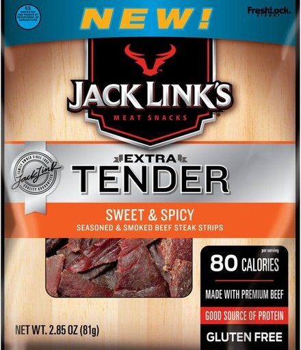 Jack Links Beef Jerky 406525923 10000016965 2.85 Oz Sweet & Spicy Extra Tender Steak Strips