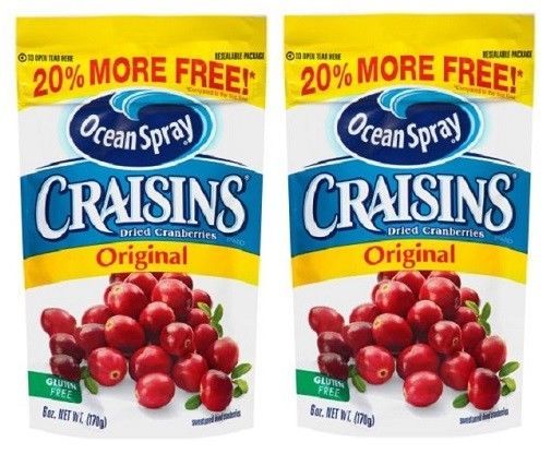 Ocean Spray Craisins Original Dried Cranberries 2 Bag Pack