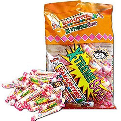 X-Treme Sour Smarties Assorted Flavor Candy Rolls, 5 Oz, Pack of 3