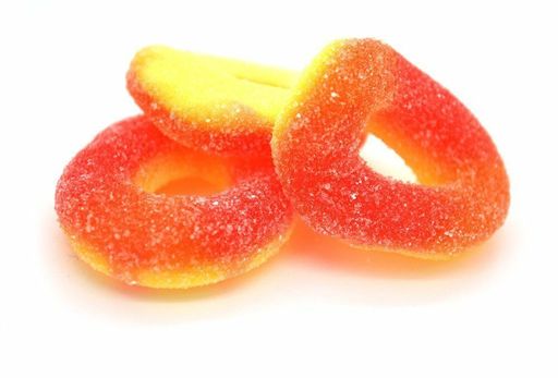 Trolli Peachie-Os Peach Rings Gummi Candy, 2Lb