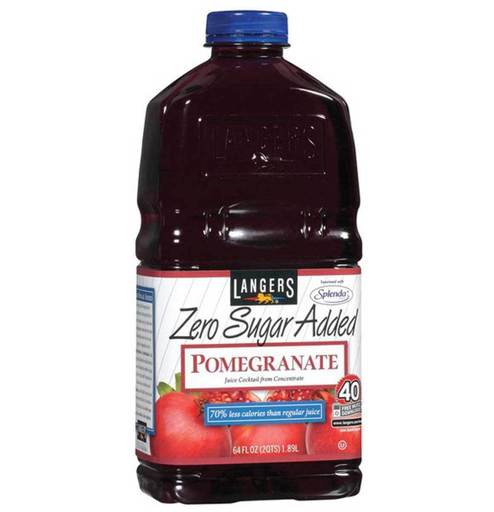 Langers Zero Sugar Added Pomegranate Cocktail Juice - 64 Oz - Pack of 8