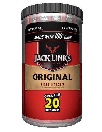 Jack Links Beef Sticks, Original, 20 Count, 0.92 Ounce