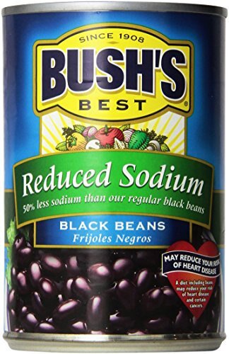 Bushs Reduced Sodium Black Beans, 15 Oz, 3 Pk