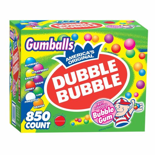 Dubble Bubble Bubble Gum Gumballs, 850 Ct.