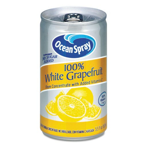 Ocean Spray 100% Juice White Grapefruit 5 1/2 Oz Can 00866
