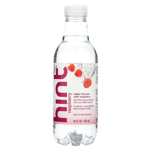Hint Raspberry Water - Raspberry - Case of 12 - 16 Fl Oz.