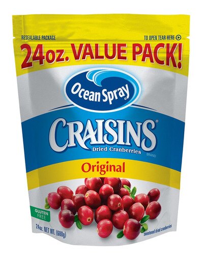 Ocean Spray Craisins Dried Cranberries, Original, 24 Ounce