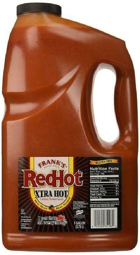 FrankS Redhot Xtra Hot Cayenne Pepper Sauce, 1 Gal