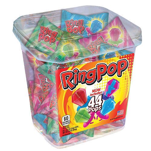 Ring Pop Candy Jar, Assorted Flavors (44 Ct.)