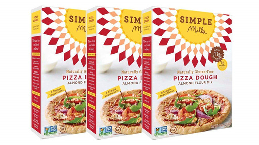 Simple Mills Almond Flour Mix, Pizza Dough, 9.8 Oz, 3 Count