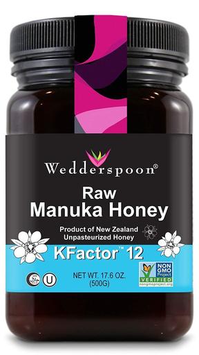 Wedderspoon Raw Premium Manuka Honey KFactor 12, 17.6 Oz, Unpasteurized, Genuine