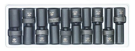 Sunex 2658 10 Piece 1/2-Inch Drive Deep Universal Standard Metric Impact Sock.