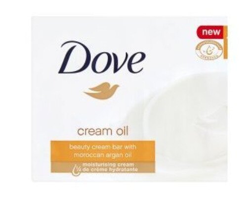 Dove Beauty Bar Soap Cream Oil, 3.5 Oz/100 Gr Pack of 12 Bars