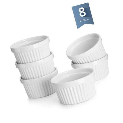 Sweese 5105 Porcelain Souffle Dishes, Ramekins - 8 Ounce for So. Free Shipping