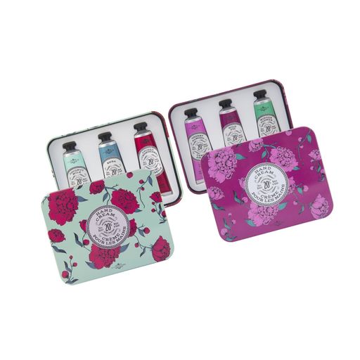 La Chatelaine 20% Shea Butter Hand Cream Gift Sets, Pack of 2 Tins, Aqua & Eg.