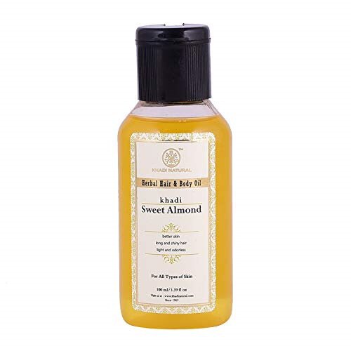 Khadi Natural Herbal Ayurvedic Sweet Almond Body Massage Oil 100 Ml