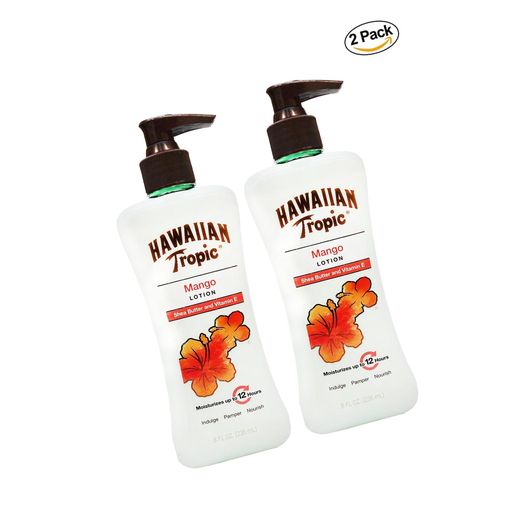 Hawaiin Tropic Mango Hand Cream with Shea Butter and Vitamin (Pack of 2)