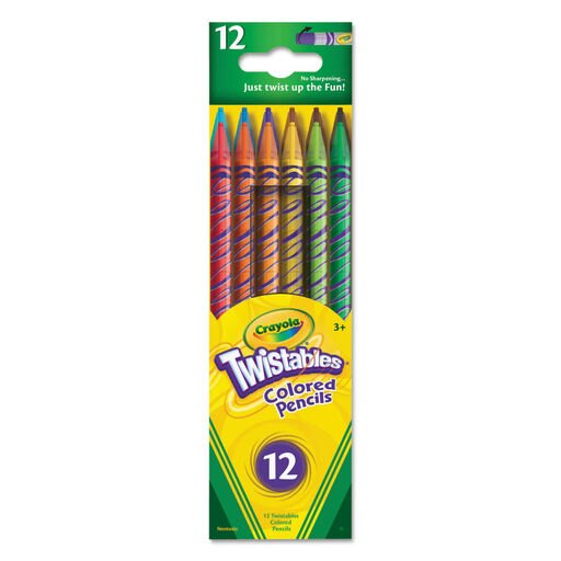 Crayola Twistables Colored Pencils 12 Assorted Colors/Set 687408