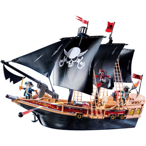PLAYMOBIL Pirate Raiders Ship Building Set Toys Games