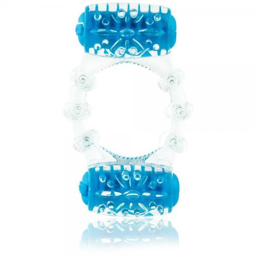 Gift Set of Color Pop Quickie Two O Blue Vibrating Ring and a Bottle of Astroglide 2.5 Oz