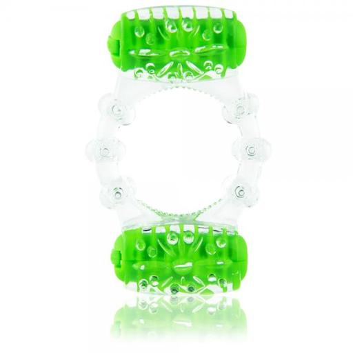 Gift Set of Color Pop Quickie Two O Green Vibrating Ring and a Bottle of Astroglide 2.5 Oz