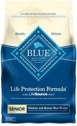 Blue Buffalo BLUE Senior Dog Chicken & Brown Rice Standard Packaging 6 Lb