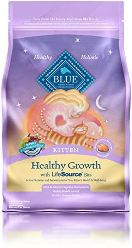 Blue Buffalo Kitten Formula Dry Cat Food, 7 Lb Bag, New, Free Shipping
