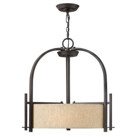 Hinkley Lighting 4542 3 Light Indoor Drum Pendant from the Sloan Collection