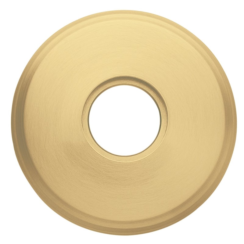 Baldwin 5075.IDM 5075 Dummy Rosette Only from the Estate Collection - Single Satin Brass and Brown Hardware Accessories and Parts Door Hardware Parts