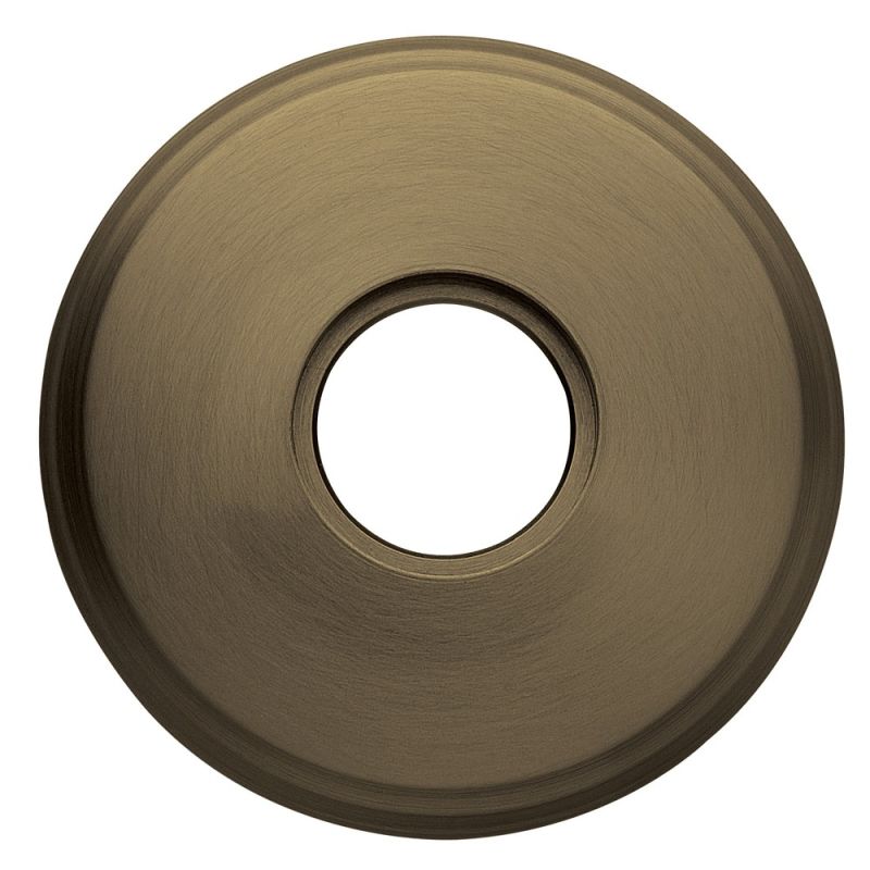 Baldwin 5075.I Single Estate Rosette for Passage Functions Satin Brass and Black Hardware Accessories and Parts Door Hardware Parts Trim Plates