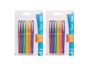 Paper Mate Flair Felt Tip Pens, Medium Point, Assorted Fashion Colors, 12-Count