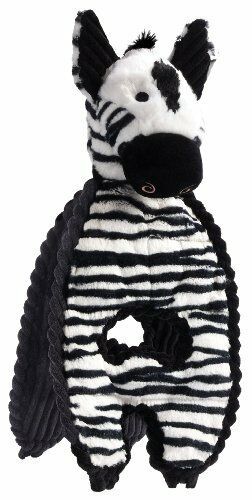 Charming Pet Cuddle Tugs Pet Squeak Toy, Zebra