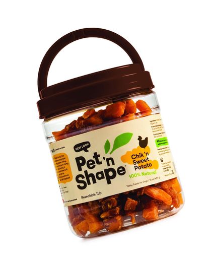 Pet N Shape All Natural Chicken or Duck and Sweet Potato Dog Treats 16 Oz