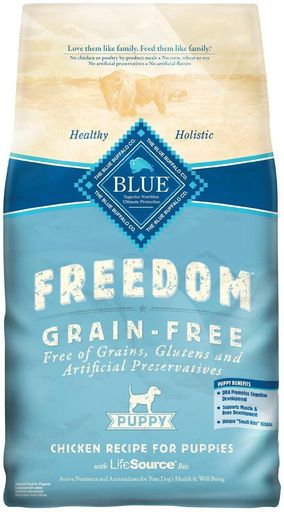 Blue Buffalo Freedom Grain Free Chicken Recipe Puppy Dry Dog Food, 24-Pound, Ne