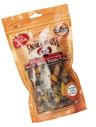 Smokehouse 100-Percent Natural Duck and Sweet Potato Dog Treats. Free Shipping