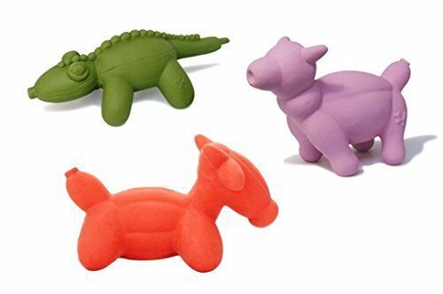 Charming Pet All Natural Soft Latex Mini Squeaker Toy 3 Shape Variety Bundle: 1