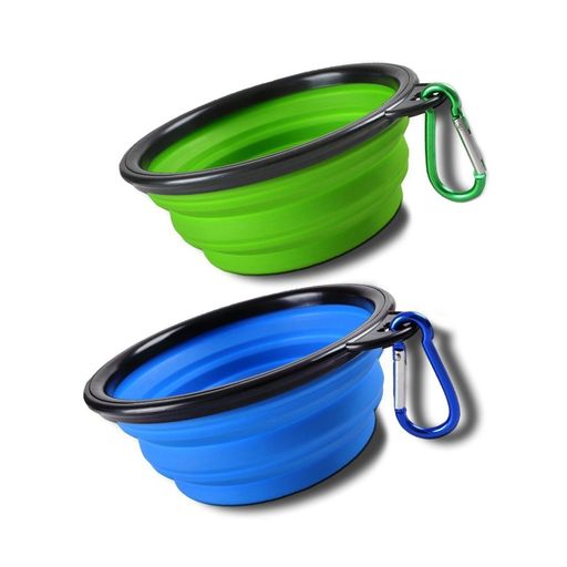 Sabuy Collapsible Dog Cat Travel Bowl, Pet Pop-up Food Water Feeder Foldable.
